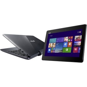 ASUS Transformer Book T100TA, 10.1 inch IPS MultiTouch, Intel Atom Processor Z3775 (2M Cache, up to 2.39 GHz), 2GB RAM, 64GB flash, 500GB HDD, Wi-Fi, Bluetooth, Win 8.1, gray + Office Home & Student 2013 preinstalat