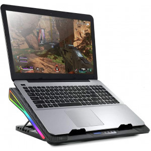 Spirit of Gamer AIRBLADE 800 RGB, pana la 17.3 inch, ventilator 185 mm, 4 pozitii, 6 viteze, RGB LED backlight