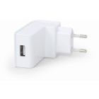 Incarcator retea Gembird EG-UC2A-02-W, 1x USB, White
