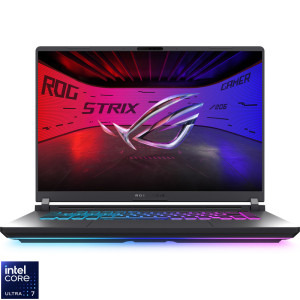 Laptop ASUS Gaming 16 ROG Strix G16 G615LR, 2.5K 240Hz, Procesor Intel® Core™ Ultra 7 255HX (30M Cache, up to 5.20 GHz), 32GB DDR5, 1TB SSD, GeForce RTX 5070 Ti 12GB, No OS, Eclipse Gray