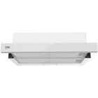 Hota incorporabila Beko telescopica HNT63322WH, Putere de absorbtie 320 m3/h, 3 trepte de viteza, Iluminare LED, 60 cm, Alb