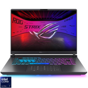 Laptop ASUS Gaming 16 ROG Strix G16 G615LH, 2.5K 240Hz, Procesor Intel® Core™ Ultra 7 255HX (30M Cache, up to 5.20 GHz), 32GB DDR5, 1TB SSD, GeForce RTX 5050 8GB, No OS, Eclipse Gray