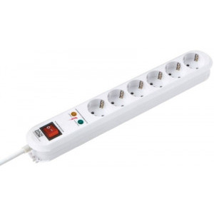 Priza/prelungitor Bachmann 6x Schuko, 1.5m, White