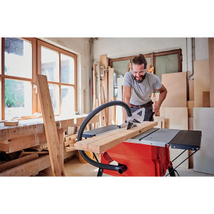 Einhell Fierastrau circular cu masa TC-TS 2025/2 U, 1800 W, 5000 RPM, 250 mm diametru lama, opritor in cruce cu scala unghi (+/- 60°)