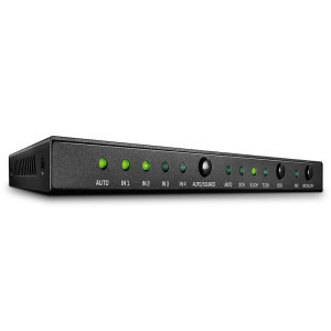Adaptor LINDY Switch HDMI 4K 60Hz, 4x HDMI In, 1x HDMI Out, Extractor Audio