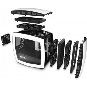 NZXT Manta white-black window