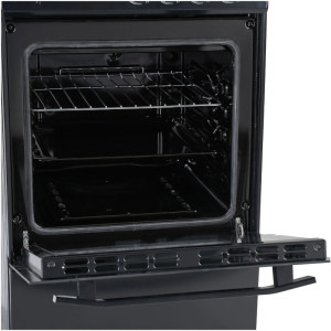 Heinner HFSC-V60BK, 4 arzatoare, Gaz, Aprindere electrica, Dispozitiv de siguranta, 60 cm, Negru