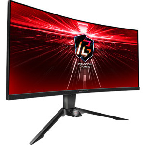 ASRock Gaming PG34WQ15R2B Curbat 34 inch UWQHD VA 1 ms 165 Hz HDR FreeSync Premium