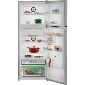 Beko B3RDNE504HXB, 477 L, No Frost, HarvestFresh, Display, AeroFlow, XXL Bottle Holder, Clasa E, 186 cm, Inox