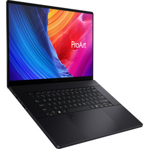 ASUS 16'' ProArt P16 OLED H7606WI, 4K Touch, Procesor AMD Ryzen™ AI 9 HX 370 (24M Cache, up to 5.1 GHz), 64GB LPDDR5X, 2TB SSD, GeForce RTX 4070 8GB, Win 11 Pro, Nano Black