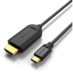 Vention USB-C Male - HDMI Male, 4K@30Hz, 2 m, negru