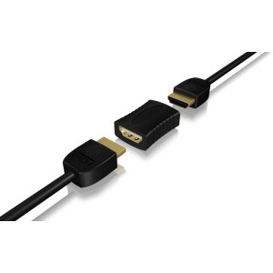 Icy Box 1x HDMI Female - 1x HDMI Female, Negru