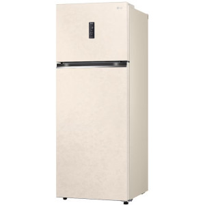 LG GTBV44SEBKD, 461 L, Clasa E, No Frost, Linear Cooling, Multi Air Flow, Smart Inverter, 185 cm, Bej