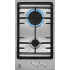 Plita incorporabila Electrolux EGG3322NVX, Gaz, 2 arzatoare, Aprindere electrica integrata, Gratare fonta, 30 cm, Inox