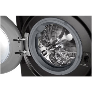 LG F4DR711S2BA, Spalare 11 kg, Uscare 6 kg, 1400 RPM, Clasa D, Inverter DirectDrive, Turbo Wash, Steam, Negru