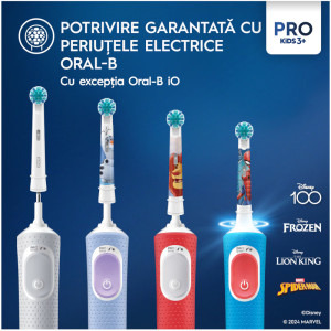 Oral-B Rezerva periuta de dinti electrica Pro Kids Spiderman, 4 buc
