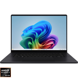 ASUS 16'' ProArt P16 OLED H7606WP, 3K 120Hz Touch, Procesor AMD Ryzen™ AI 9 HX 370 (24M Cache, up to 5.1 GHz), 64GB LPDDR5X, 2TB SSD, GeForce RTX 5070 8GB, Win 11 Pro, Nano Black