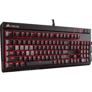 Corsair STRAFE  - Red LED - Cherry MX Brown - Layout US Mecanica