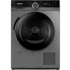 Uscator de rufe Heinner HHPD-M9K3SA+++, Pompa de caldura, 9 kg, Clasa C, Inverter, Iluminare interioara, Argintiu