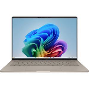 Laptop ASUS 14 Zenbook A14 UX3407RA, WUXGA OLED, Procesor Qualcomm Snapdragon X Elite X1E-78-100, 16GB LPDDR5X, 1TB SSD, Qualcomm Adreno, Win 11 Pro, Zabriskie Beige