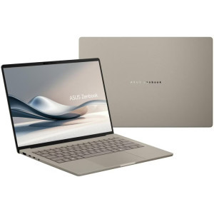 ASUS 14'' Zenbook A14 UX3407RA, WUXGA OLED, Procesor Qualcomm Snapdragon X Elite X1E-78-100, 32GB LPDDR5X, 1TB SSD, Qualcomm Adreno, Win 11 Pro, Zabriskie Beige