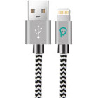 Cablu de date / adaptor Spacer USB-A Male la Lightning Male, 1.8 m, Zebra