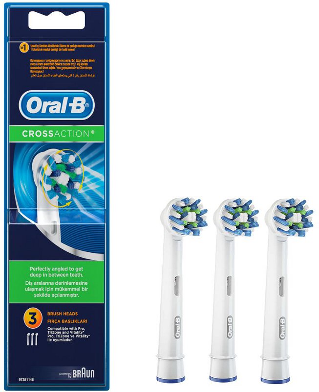 Oral-B Rezerva periuta de dinti electrica Cross Action EB50 3 buc