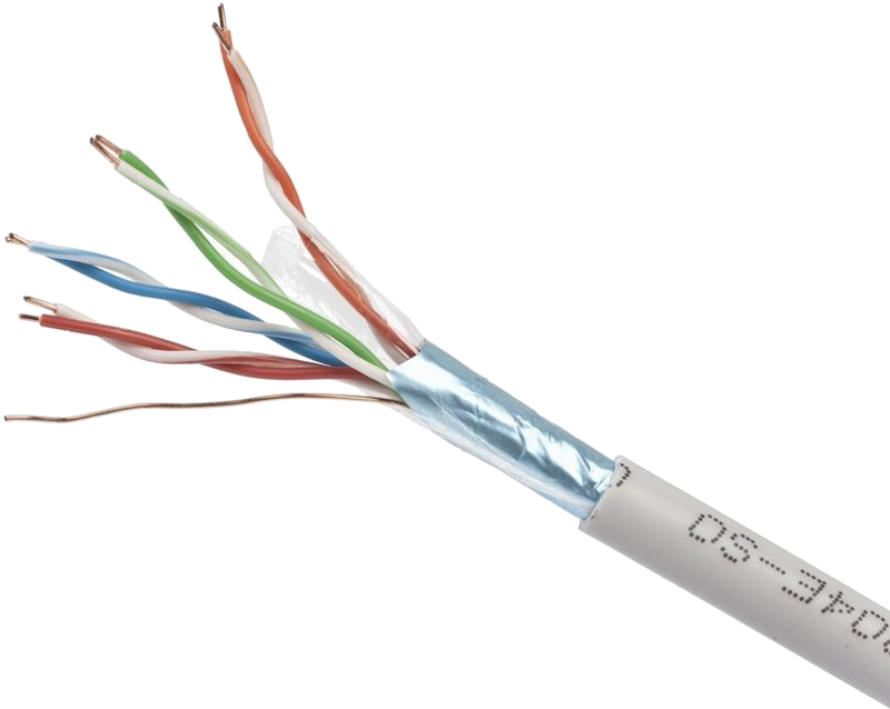 Cablu retea Gembird CAT5e FTP Solid Cable 0.51mm CCA 305m Gri