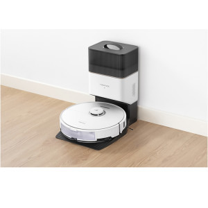 Roborock S8 Plus, S8P02-00, aspirator si mop, 5200 mAh, 6000Pa, 750 ml, 4 senzori, 4 harti, 50 W, 180 min autonomie, Alb, Li-Ion 5200 mAh, 0.750L