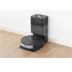 Roborock S8 Plus, S8P52-00, aspirator si mop, 5200 mAh, 6000Pa, 350 ml, 4 senzori, 4 harti, 50 W, 180 min autonomie, Negru, Li-Ion 5200 mAh, 0.350L