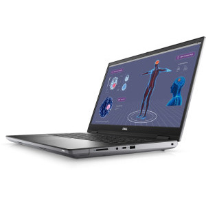 DELL 17.3'' Precision 7780 Workstation, UHD 120Hz, Procesor Intel® Core™ i9-13950HX (36M Cache, up to 5.50 GHz), 64GB DDR5, 4x 1TB SSD, RTX 4000 Ada 12GB, Win 11 Pro, Grey, 3Yr ProSupport