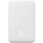 Baterie externa Baseus Magnetic Mini, 20000 mAh Wireless Fast Charge 20W, White