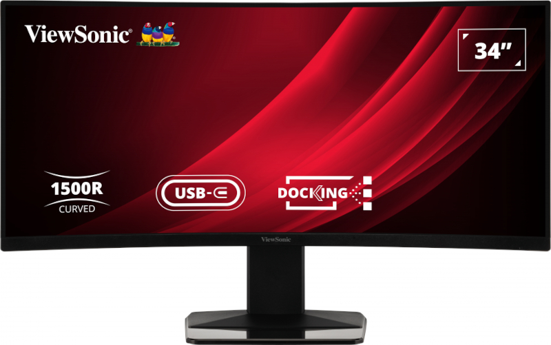 Monitor LED ViewSonic VG3419C Curbat 34 inc UWQHD VA 0.4 ms 120 Hz USB-C KVM HDR FreeSync Premium