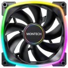 Ventilator Montech RX140 PWM ARGB 140mm Black