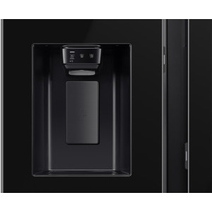 Samsung RS80F64JEBEO, 634 L, Clasa E, Full No Frost, Digital Inverter, All Around Cooling, Metal Cooling, AI Energy, SmartThings, Dozator de apa & gheata, Control electronic, 178 cm, Negru