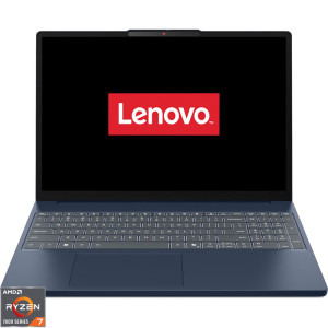 Lenovo 15.3'' IdeaPad Slim 3 15ARP10, WUXGA IPS, Procesor AMD Ryzen™ 7 7735HS (16M Cache, up to 4.75 GHz), 16GB DDR5, 512GB SSD, AMD Radeon 680M, No OS, Cosmic Blue