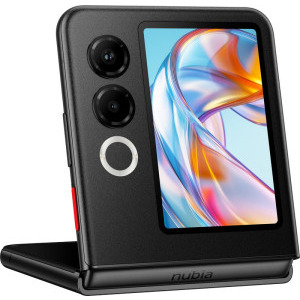 ZTE nubia Flip 2, 256GB, 20GB RAM (8GB + 12GB extensibili), Dual SIM, Tri-Camera, 5G, Night Black