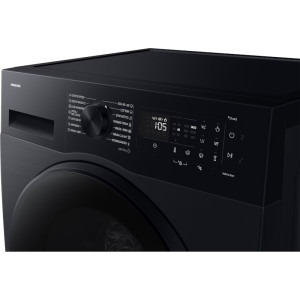 Samsung WD90DG5G34BBLE, Slim, Spalare 9 kg, Uscare 5 kg, 1400 RPM, Clasa A, Digital Inverter, AI EcoBubble, AI Energy, Hygiene Steam, SpaceMax, SmartThings, Negru