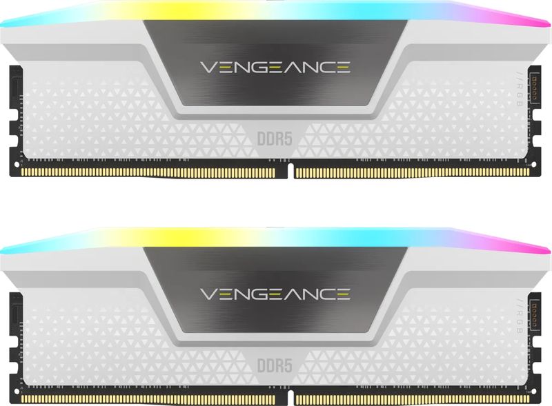 Memorie Corsair Vengeance RGB White 64GB DDR5 6000MHz CL30 Dual Channel Kit