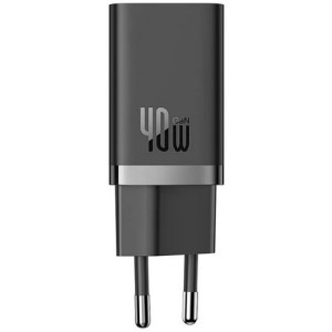 Baseus GaN5, 2x USB-C, Quick Charge 40 W, Black