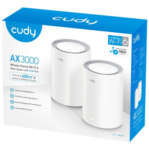 CUDY 2.5Gigabit M3000 AX3000 Dual-Band WiFi 6 2buc