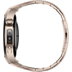 Huawei Watch 5, 42mm Sand Gold 904L Stainless Steel, curea Sand Gold