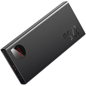 Baseus Adaman Metal, 10000 mAh, 2x USB, 1x USB-C, 22.5 W, Display, Black