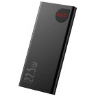 Baterie externa Baseus Adaman Metal, 10000 mAh, 2x USB, 1x USB-C, 22.5 W, Display, Black