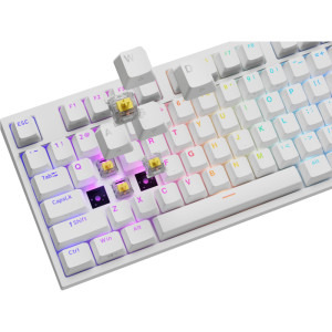 Genesis Thor 404 RGB, Gateron Yellow Pro Switch, Mecanica, White