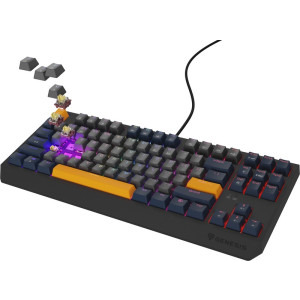 Genesis Thor 230 TKL RGB, Outemu Panda Switch, Mecanica, Blue
