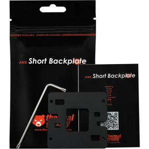 Thermal Grizzly AM5 Short Backplate TG-SB-R7000-R Black