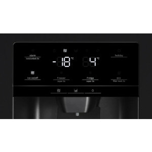 Bosch KAD93ABEP, 562 L, Clasa E, Total No Frost, Inverter, MultiAirflow, Control electronic, 179 cm, Negru