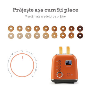 Buydeem Portocaliu, Prajitor de paine DT730E-KR/EU