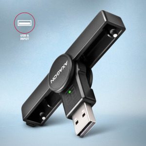 AXAGON Cititor electronic carti de identitate CRE-SMPA, USB 2.0